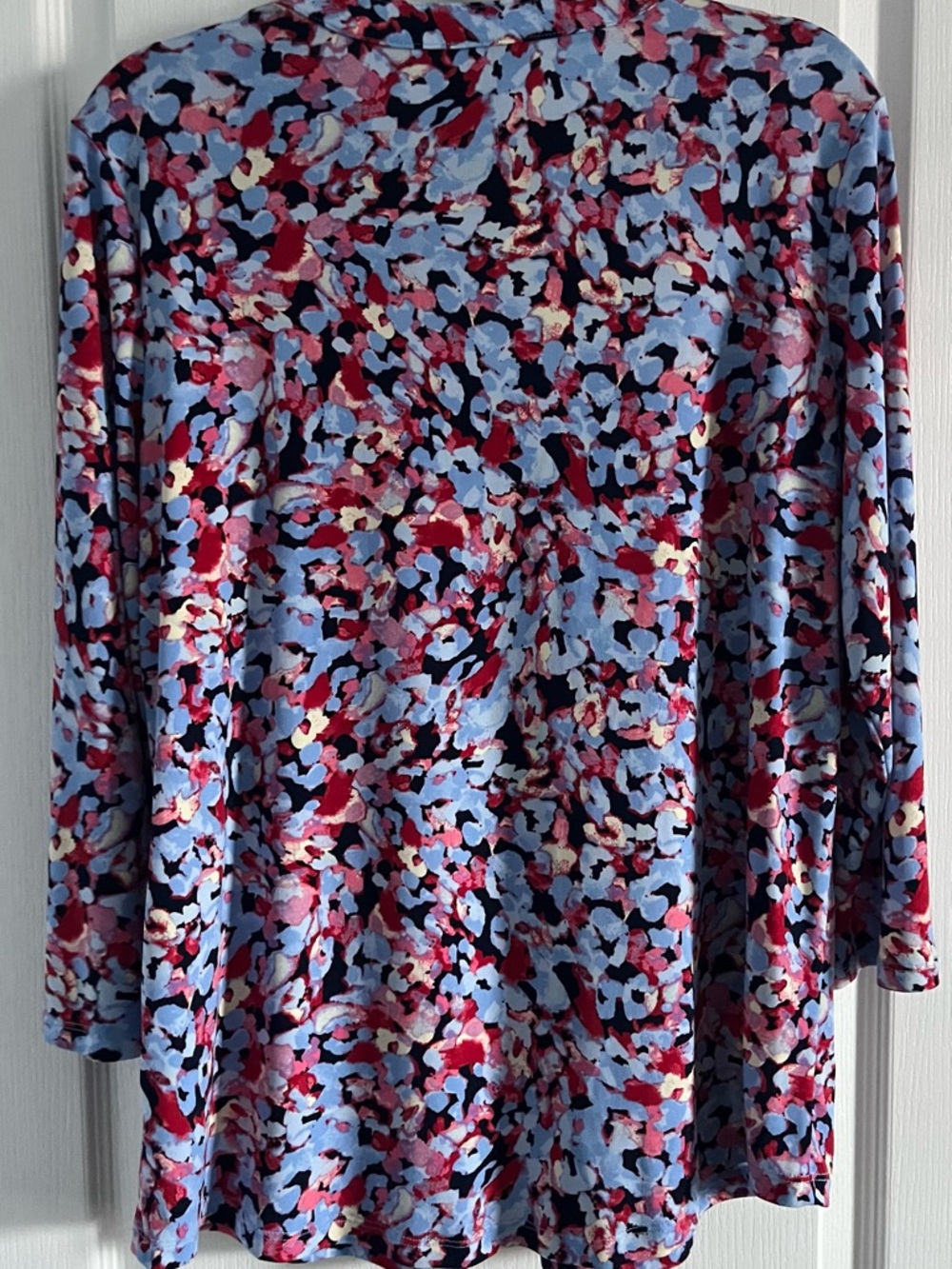 Jones New York Blue Multi Floral-Print Tunic - Picture 4 of 7